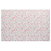 Rosa und graues Retro-Muster Stoff (Fat Quarter (45,7 x 55,9 cm))