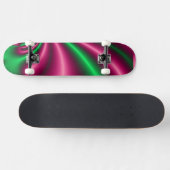 Rosa-und Grün-Blumenfluß Skateboard (Horizontal)