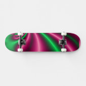 Rosa-und Grün-Blumenfluß Skateboard (Horizontal)