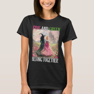 Rosa und Grün gehören zusammen mit Halloween Wom T-Shirt