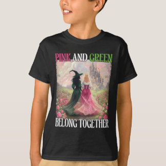 Rosa und Grün gehören zusammen mit Halloween Wom T-Shirt