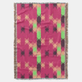 rosa und grün geometrisch decke (Vorderseite Vertikal)