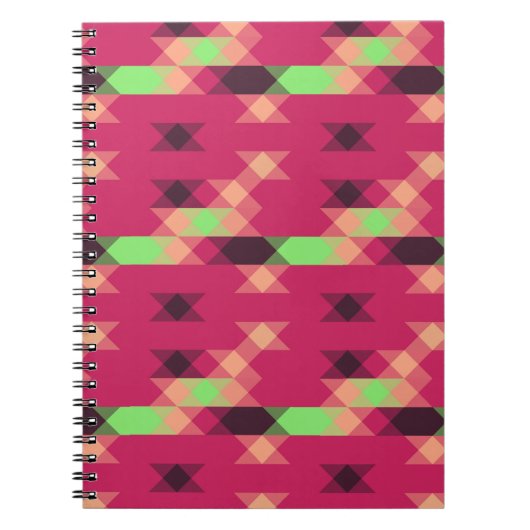 rosa und grün geometrisch notizblock (Vorderseite)