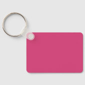 Rosa und grün Kariert Mit Monogramm Schlüsselanhänger (Rückseite)