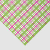 Rosa und grün Kariert Seidenpapier (Ausschnitt)
