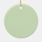 Rosa und Grün Keramik Ornament (Hinten)