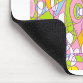 Rosa und Grün Mousepad (Ecke)