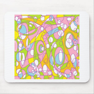 Rosa und Grün Mousepad