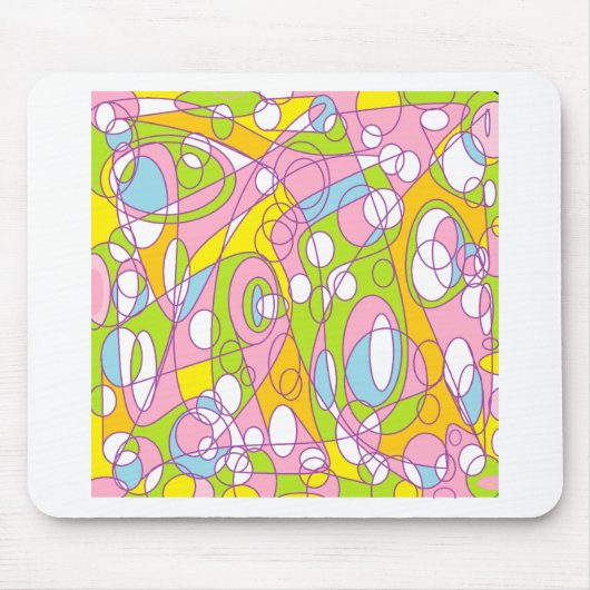 Rosa und Grün Mousepad (Vorne)