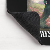 Rosa und Grün sind immer eine Queen-Hexenkuh Mousepad (Ecke)