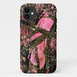 "Rosa-und Grün-Tarnung " iPhone 11 Hülle