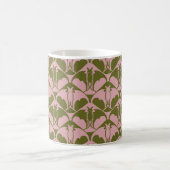 Rosa und grüne Batty-Kaffeetasse Kaffeetasse (Mittel)