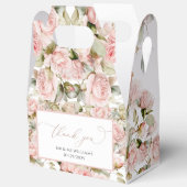 Rosa und Grüne Blätter Hochzeit Geschenkschachtel (Offen)