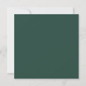 Rosa und grüne Blätter Stems Ferns Wreath | Einladung (Rückseite)