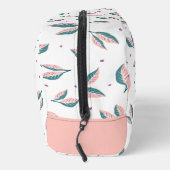 Rosa und grüne Blätter Waschbeutel (Rechts)