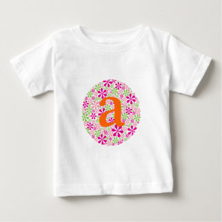 Rosa und grüne Blume Power Baby T-shirt