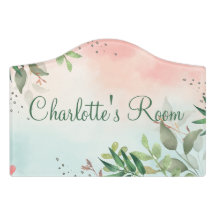 Rosa und grüne Blumen niedlich elegante Kinder Kin