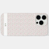 Rosa und grüne Blüten Personalisiert Case-Mate iPhone Hülle (Rückseite (Horizontal))