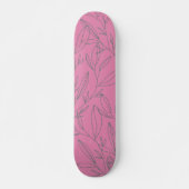 Rosa und grüne botanische skateboard (Vorne)