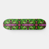 Rosa und grüne, bunte Graffiti-Skateboard Skateboard (Horizontal)