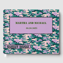 Rosa und grüne Camouflage Hochzeitshaus