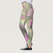 Rosa und grüne Camouflage Leggings (Links)