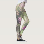Rosa und grüne Camouflage Leggings (Rechts)