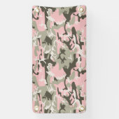 Rosa und grüne Camouflage, Militär, Armee Banner (Vertikal)