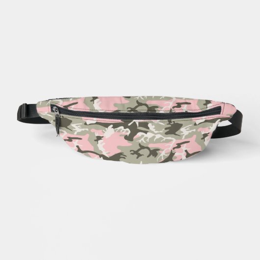 Rosa und grüne Camouflage, Militär, Armee Bauchtasche (Vorderseite)