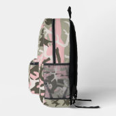 Rosa und grüne Camouflage, Militär, Armee Bedruckter Rucksack (Rechts)