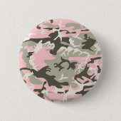 Rosa und grüne Camouflage, Militär, Armee Button (Vorderseite)