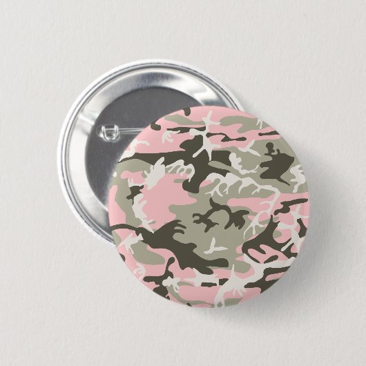 Rosa und grüne Camouflage, Militär, Armee Button (Vorne & Hinten)