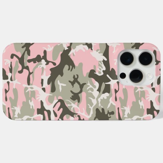 Rosa und grüne Camouflage, Militär, Armee Case-Mate iPhone Hülle (Rückseite (Horizontal))