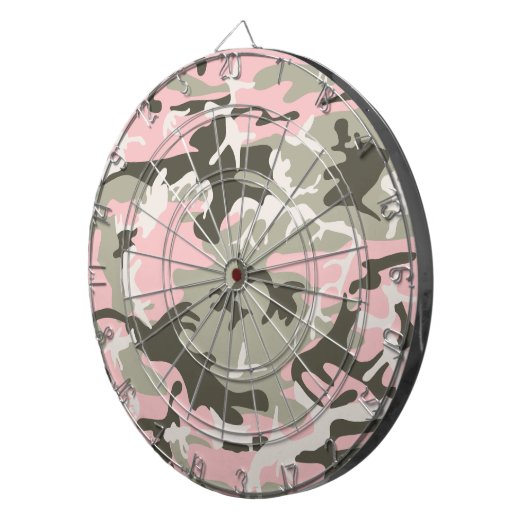 Rosa und grüne Camouflage, Militär, Armee Dartscheibe (Vorderseite rechts)