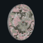 Rosa und grüne Camouflage, Militär, Armee Dartscheibe<br><div class="desc">Elegantes,  stilvolles und raffiniertes Tarnmuster in Rosa und Grün. Moderne und trendige Geschenke,  perfekt für den militärischen Liebhaber in Ihrem Leben.</div>