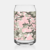 Rosa und grüne Camouflage, Militär, Armee Dosenglas (Rückseite)