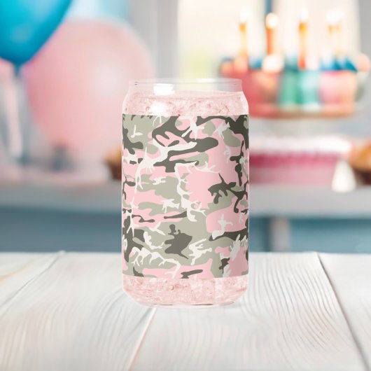 Rosa und grüne Camouflage, Militär, Armee Dosenglas (Insitu (Baby Party))