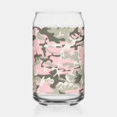 Rosa und grüne Camouflage, Militär, Armee Dosenglas (Links)