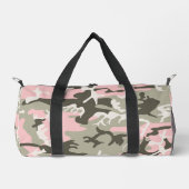 Rosa und grüne Camouflage, Militär, Armee Duffle Bag (Vorderseite)