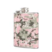 Rosa und grüne Camouflage, Militär, Armee Flachmann (Links)