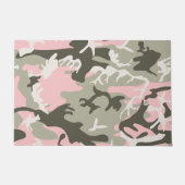 Rosa und grüne Camouflage, Militär, Armee Fußmatte (Vorderseite)