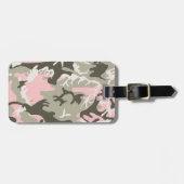 Rosa und grüne Camouflage, Militär, Armee Gepäckanhänger (Vorderseite horizontal)