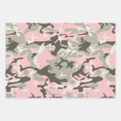 Rosa und grüne Camouflage, Militär, Armee Geschenkpapier Set (Vorderseite 3)