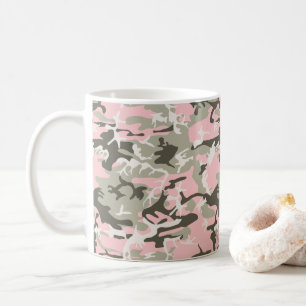Rosa und grüne Camouflage, Militär, Armee Kaffeetasse