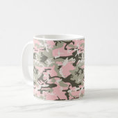 Rosa und grüne Camouflage, Militär, Armee Kaffeetasse (Vorderseite Links)