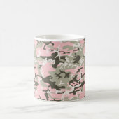 Rosa und grüne Camouflage, Militär, Armee Kaffeetasse (Mittel)