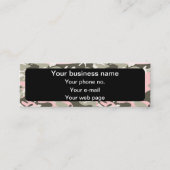 Rosa und grüne Camouflage, Militär, Armee Mini Visitenkarte (Vorderseite)