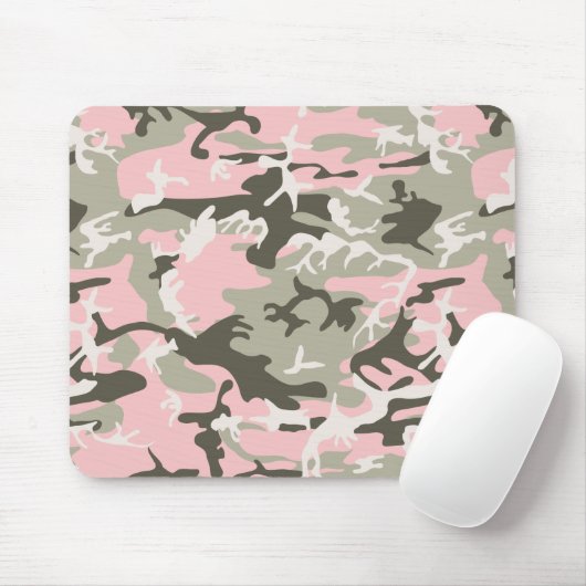 Rosa und grüne Camouflage, Militär, Armee Mousepad (Mit Mouse)