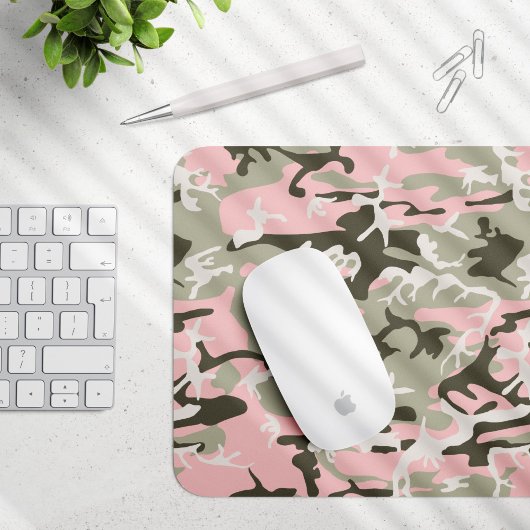 Rosa und grüne Camouflage, Militär, Armee Mousepad