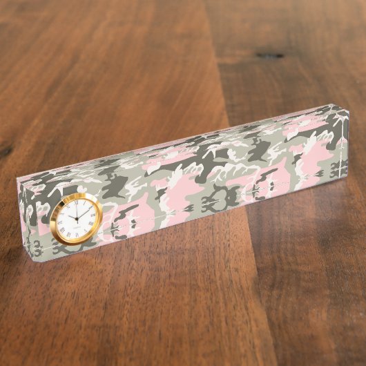 Rosa und grüne Camouflage, Militär, Armee Namensplakette (Seite)